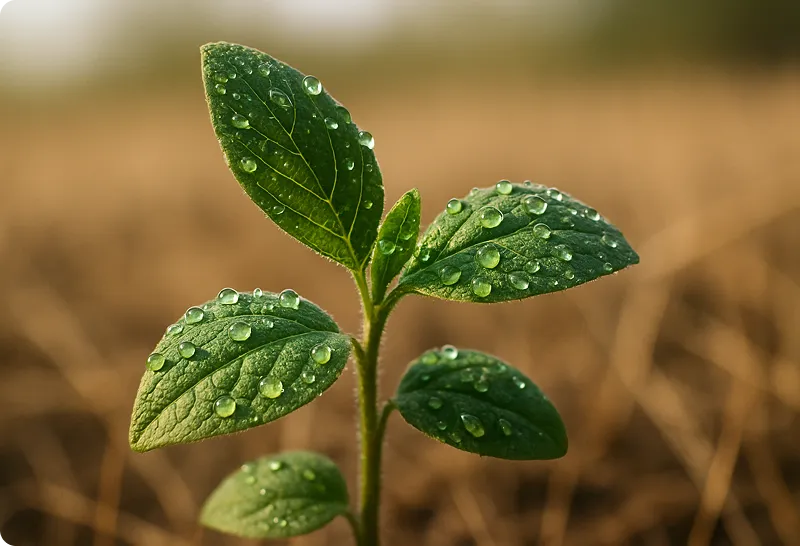 Cómo los bioestimulantes ayudan a las plantas a superar el estrés hídrico